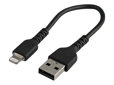 StarTech.com USB Type A to Lightning M M Charger Sync Cable, Black, 6, RUSBLTMM15CMB, 41200791, Cables