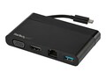 StarTech.com USB C Multiport Adapter with HDMI, VGA, Gb Ethernet & USB 3.0 - USB Type C Travel Dock, DKT30CHVCM, 36603250, Docking Stations & Port Replicators