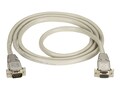 Black Box DB9 M F Extension Cable with EMI RFI Hoods, Beige, 5ft, EDN12H-0005-MF, 41482723, Cables