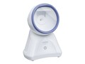 Ambir Omni-directional Desktop USB 2D Barcode Reader - White Blue, DB100-WH                      , 41876799, Bar Code Scanners