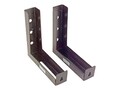 Elite L Bracket for Wall or Ceiling Screen 6, Pair, Black, 6in, ZVMAXLB6-B, 8552678, Projector Screen Accessories