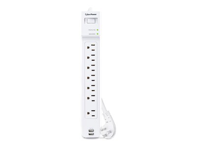 CyberPower P704URC1 7 outlet surge protector, 4 Foot Cord, P704URC1                      , 42042791, Surge Suppressors