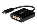 StarTech.com USB Type C (USB-C) to DVI M F Video Converter Adapter, Black, CDP2DVI, 31486883, Adapters & Port Converters