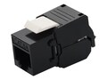 AddOn CAT6A UTP Toolless Keystone JA , ADD-C6AUJK1TL-BK, 41149218, Premise Wiring Equipment