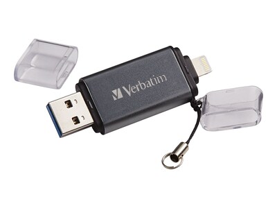 Verbatim 64GB iStore n Go Dual USB 3.0 Flash Drive, 49301, 32060286, Flash Drives