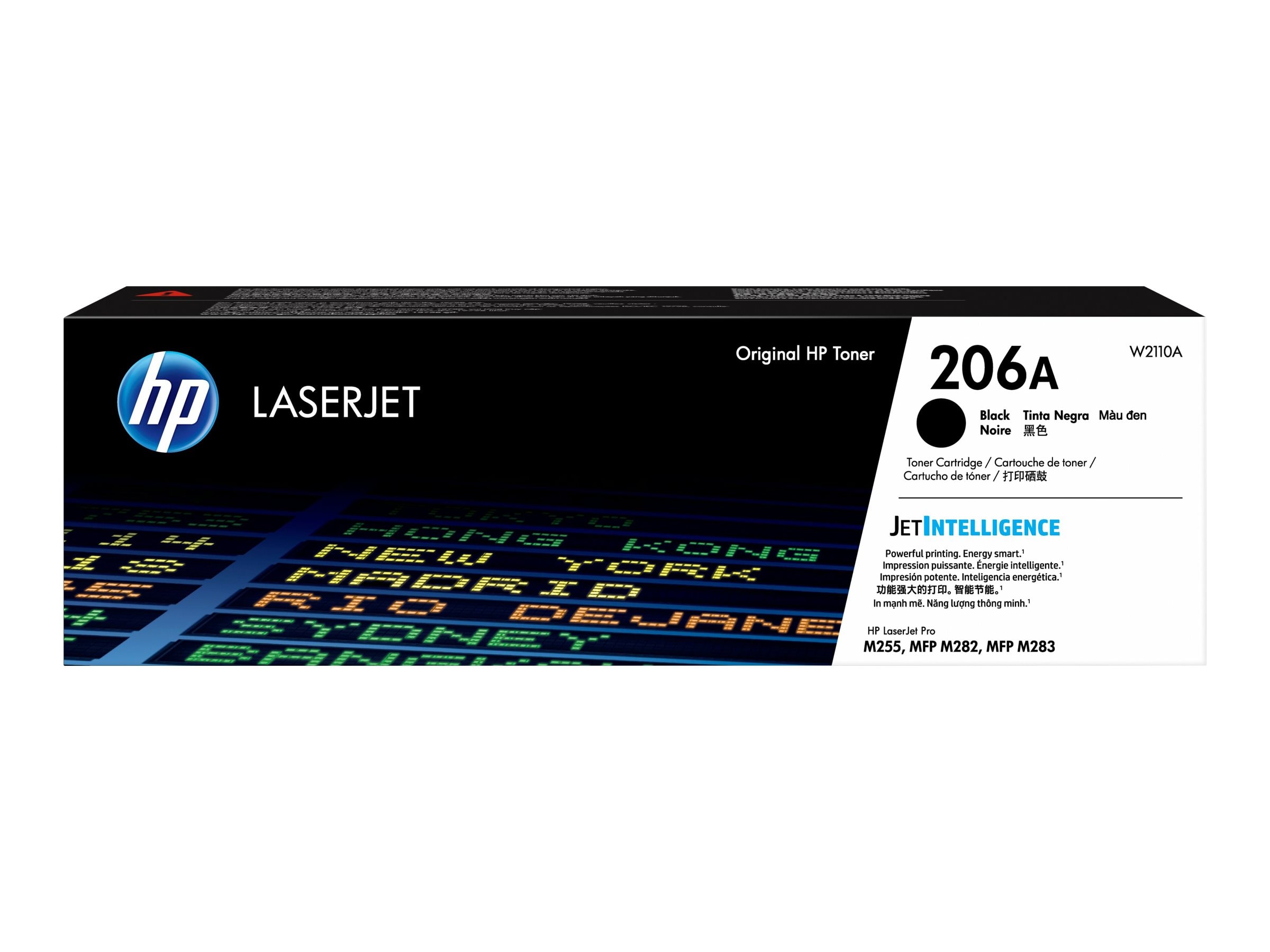 HP 206A (W2110A) Black Original LaserJet Toner Cartridge (W2110A)