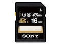 Sony 16GB SDHC UHS-1 Flash Memory Card, Class 10, SF16UY/TQMN, 15409378, Memory - Flash