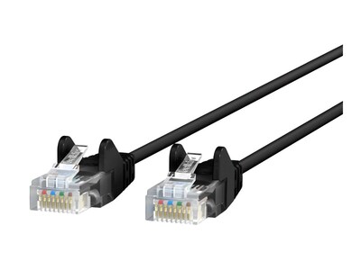 Belkin Cat6 28AWG UTP Snagless Ethernet Patch Cable, Black, 14ft, CE001B14-BLK-S, 41074957, Cables