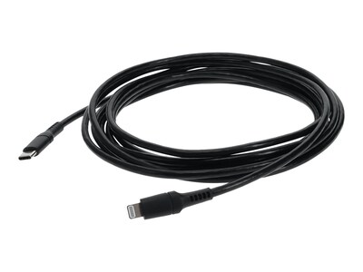 AddOn USB 3.1 Type C Male to Lightning Male Sync and Charge Cable, Black, 2m, USBC2LGT2MB, 41294976, Cables