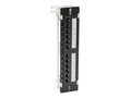 Tripp Lite Cat5e Wall-Mount 12-Port Patch Panel - PoE+ Compliant, 110 Krone, 568A B, RJ45 Ethernet, TAA, N050-P12, 35523717, Patch Panels