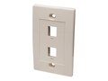 Intellinet Wall Plate 2 Outlet, Blank, Ivory, 162838, 31007424, Premise Wiring Equipment Intellinet Wall Plate 2 Outlet, Blank, Ivory, 162838, 31007424, Premise Wiring Equipment