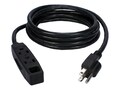 QVS Power Extension Cord 25ft 3-Outlet 3-Prong (2-pack), PC3PX-25-2PK, 31207741, Power Cords