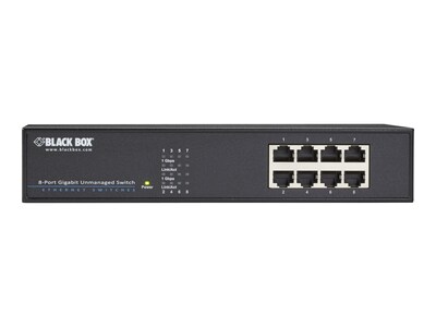 Black Box 8-Port GbE Unmngd Switch, LGB408A-R2, 32849691, Network Switches