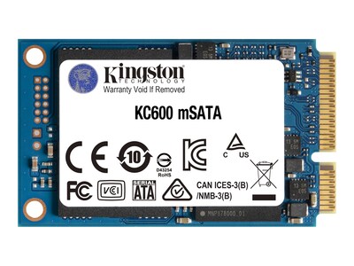 Kingston 256G mSATA 6Gb s KC600 Internal Solid State Drive, SKC600MS/256G, 41244699, Solid State Drives - Internal