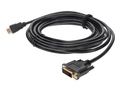 AddOn HDMI 1.3 Male to DVI-D Dual Link (24+1 pin) Male Cable, Black, 6ft, HDMI2DVID6F, 41250271, Cables