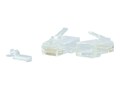 C2G RJ45 Cat6 Modular Plug for Round Solid Stranded Cable, 100 Pack, 00890, 15982158, Cable Accessories