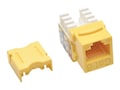 Tripp Lite Cat6 Cat5e 110 Style Punch Down Keystone Jack, Yellow, N238-001-YW, 10972882, Premise Wiring Equipment