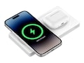 Belkin Qi-Certified 15W 2-in-1 Wireless MagSafe Charging Pad for iPhone + Airpods - White, WIZ019TTWH, 41690777, Battery Chargers Belkin Qi-Certified 15W 2-in-1 Wireless MagSafe Charging Pad for iPhone + Airpods - White, WIZ019TTWH, 41690777, Battery Chargers