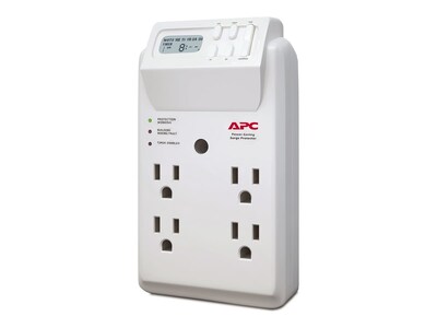 APC Essential SurgeArrest 120V, Wall Tap, (4) Outlets, Power-Saving, P4GC, 11162232, Surge Suppressors