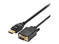 Kensington DisplayPort 1.2 (M) to VGA (M) Passive Unidirectional Cable, 6ft, K33024WW, 37492441, Cables