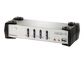 Aten 4-Port USB KVMP Switch with Audio Support, USB Hub, 7-year Warranty, CS1734B, 8705831, KVM Switches