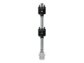 Atdec Dual Vertical Mount w  HD F-clamp for 24-57 Displays up to 55lbs (Flat) or 40lbs (Curved) - Silver, AWMS-2-BT75-H-S, 41686527, Stands & Mounts - Desktop Monitors