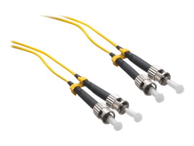 Axiom ST-ST 9 125 OS2 Singlemode Duplex Fiber Cable, Yellow, 5m (AXG92729)