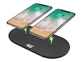 Adesso 15W Max Qi-Certified Dual 2-Coil Wireless Fast Charging Pad, AUH-1040, 41367117, Battery Chargers