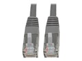 Tripp Lite Premium Cat5 5e 6 1Gbps 24AWG UTP Gigabit Molded Patch Cable, Gray, 2ft, N200-002-GY, 34377121, Cables
