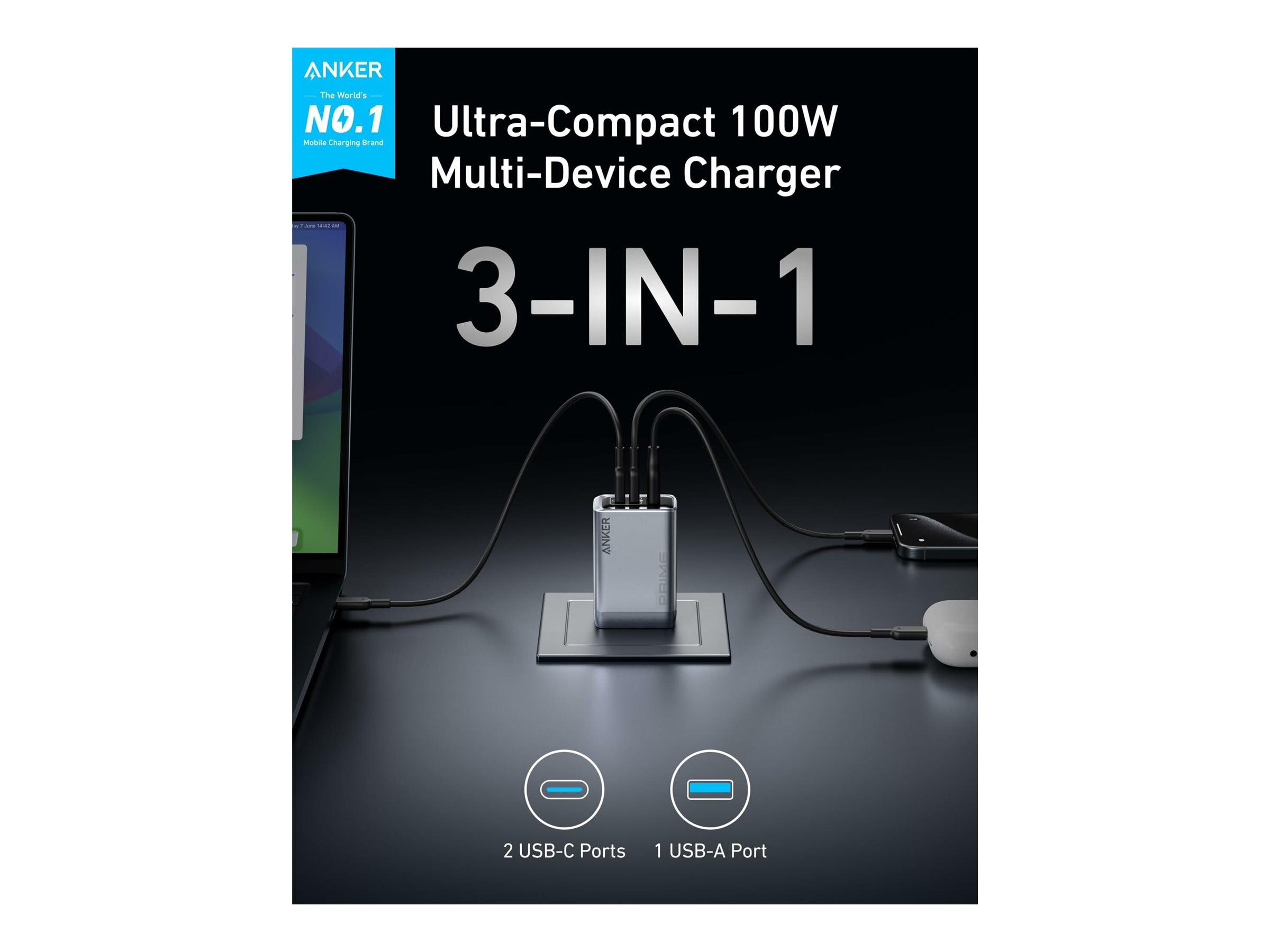 Anker ANKER PRIME CHARGER 100W GANPR (A2688141 )