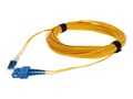 AddOn LC (Male) to USC (Male) OS2 Duplex Fiber OFNR (Riser-Rated) Patch Cable, Yellow, 25m, ADD-USC-LC-25M9SMF, 17661526, Cables