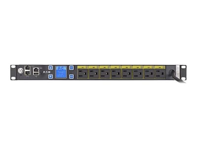 Eaton ePDU MA 12A 1-ph 1U 5-15P Input (8) 5-15R Outlets, EMAT08-10, 32170346, Power Distribution Units Eaton ePDU MA 12A 1-ph 1U 5-15P Input (8) 5-15R Outlets, EMAT08-10, 32170346, Power Distribution Units