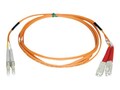 Tripp Lite Fiber Optic Cable, LC-SC, 50 125, Duplex Multimode, 15m, N516-15M, 454653, Cables