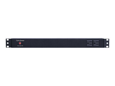 CyberPower Basic PDU 120V 15A 1U RM 5-15P Input 15ft Cord (12) 5-15R Outlets, RoHS, PDU15B2F10R, 11263332, Power Distribution Units