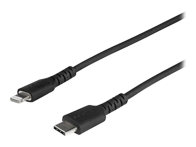 StarTech.com Durable USB-C to Lightning MFi Certified iPhone Charging Cable, Black, 1m, RUSBCLTMM1MB, 37730533, Cables StarTech.com Durable USB-C to Lightning MFi Certified iPhone Charging Cable, Black, 1m, RUSBCLTMM1MB, 37730533, Cables