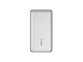 Belkin 15W 10K mAh 3-port 2xUSB-A 1xUSB-C Power Bank Portable Charger w  USB-A to USB-C Cable - Silver, BPB011BTSL                    , 41805367, Battery Chargers