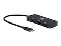 Tripp Lite 4K 60Hz Triple Display USB-C to DisplayPort 4:4:4 HDCP 2.2 Adapter, Black, U444-3DP-MST, 41319584, Adapters & Port Converters Tripp Lite 4K 60Hz Triple Display USB-C to DisplayPort 4:4:4 HDCP 2.2 Adapter, Black, U444-3DP-MST, 41319584, Adapters & Port Converters