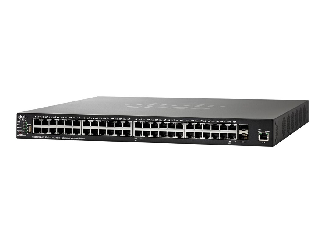 Cisco Sg550xg 48t 46 Port 10gbe Rj 45 Stackable Mngd Switch W Sg550xg 48t K9 Jp