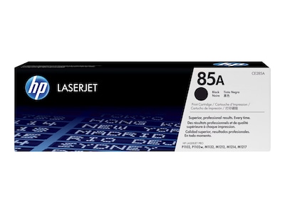 HP 85A (CE285A) Black Original LaserJet Toner Cartridge, CE285A, 10983071, Toner and Imaging Components - OEM