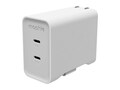ZAGG 2-Port 67W Dual USB-C Charger w Retractable USB-C Cable, 409919993 , 42028960, Battery Chargers ZAGG 2-Port 67W Dual USB-C Charger w Retractable USB-C Cable, 409919993 , 42028960, Battery Chargers