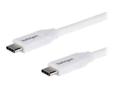 StarTech.com USB-C to USB-C M M Cable with 5A PD, USB 2.0 USB-IF Certified, 2m, USB2C5C2MW, 35930751, Cables