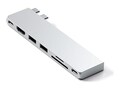 Satechi Pro Hub Slim-Silver, ST-HUCPHSS, 41612579, Docking Stations & Port Replicators