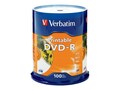 Verbatim White Inkjet Printable DVD Media (Spindle), 95153, 8554112, DVD Media
