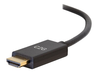 C2G Mini DisplayPort Male to HDMI Male 4K 30Hz Passive Adapter Cable, Black, 10ft, 54437, 37834076, Cables C2G Mini DisplayPort Male to HDMI Male 4K 30Hz Passive Adapter Cable, Black, 10ft, 54437, 37834076, Cables