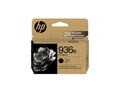 HP (4S6V6LN) 936e EvoMore Black Original Ink Cartridge, 4S6V6LN, 41792343, Ink Cartridges & Ink Refill Kits - OEM