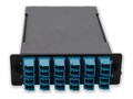 AddOn 4-Bay Cassette 24-Fiber 12 Duplex CS In, 12 LC Duplex Out, Single-mode Duplex OS2, ADD-4BAYC12CSD12LCDS2, 41292081, Patch Panels