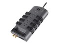 Belkin 12-Outlet 4320J Straight Pivot-Plug Surge Protector w 8ft Cord - Tel Prot - Gray , BP112230-08, 7083321, Surge Suppressors Belkin 12-Outlet 4320J Straight Pivot-Plug Surge Protector w 8ft Cord - Tel Prot - Gray , BP112230-08, 7083321, Surge Suppressors