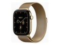 Apple Watch Series 12, 46mm, GPS + Cellular, Radiant Gold Titanium Case w  Radiant Gold Milanese Loop, M L, MJGV4LS/A, 42195788, Wearable Technology - Apple Watch Series 6-7