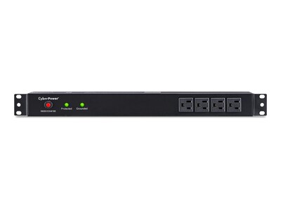 CyberPower Rackbar Surge Protector 120V 15A 1U RM 3600 Joules 5-15P Input 15-foot Cord (12) 5-15R Outlets, RKBS15S4F8R, 12425508, Surge Suppressors CyberPower Rackbar Surge Protector 120V 15A 1U RM 3600 Joules 5-15P Input 15-foot Cord (12) 5-15R Outlets, RKBS15S4F8R, 12425508, Surge Suppressors
