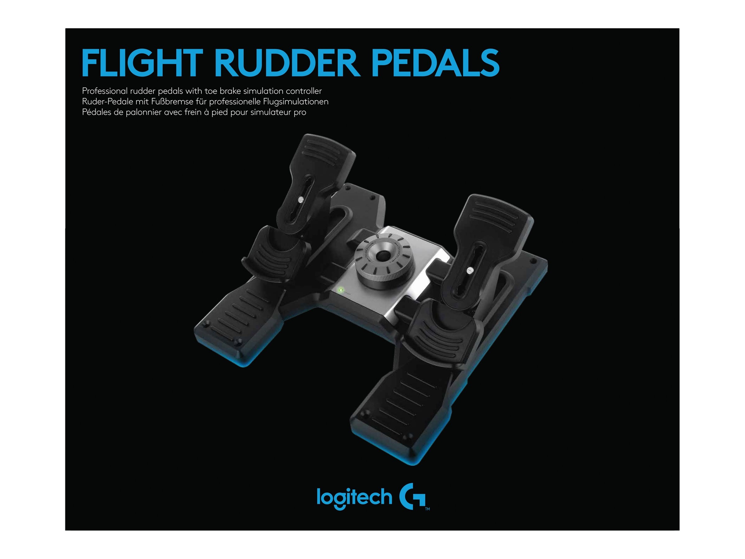 Logitech Professional Simulation Ridder Pedals with Toe Brake